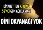 Diyanet: Dini dayanağı yok