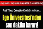 Ege Üniversitesi 3 gün tatil