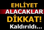 Ehliyet alacaklar dikkat! Önemli değişiklik...