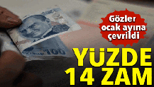 Emekliye yüzde 14 zam