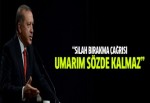 Erdoğan: Silah bırakma çağrısı umarım sözde kalmaz