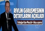 Erdoğan'dan kritik Mescid-i Aksa açıklaması.