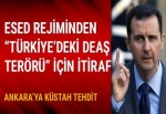 Esed rejiminden 'Türkiye'deki DEAŞ terörü' için itiraf