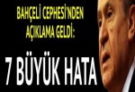 Genel Merkez: 7 büyük hata var