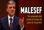 Gül yeni anayasa için "maalesef" dedi