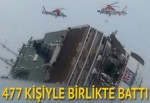 Güney Kore'de feribot devrildi