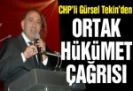 Gürsel Tekin: Bir ortak akıl hükumetine ihtiyaç var