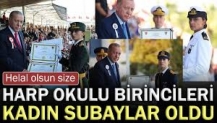 Harp Okulu birincileri kadın subaylar oldu