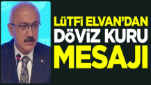 Hazine ve Maliye Bakanı Lütfi Elvan'dan döviz kuru mesajı