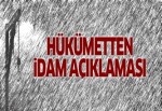 Hükümetten 'idam' açıklaması