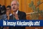 İhsanoğlu için ilk imza!