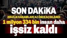 İşsizlik rakamları açıklandı: 1 milyon 334 bin kişi daha işsiz kaldı