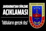 Jandarma'dan dinleme açıklaması