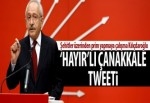 Kılıçdaroğlu'ndan 'hayır'lı Çanakkale mesajı