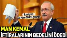 Kılıçdaroğlu'nun Man Adası faturası 1 milyon lirayı aştı.