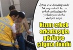 Kızını erkek arkadaşıyla görünce çılgına döndü