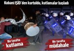 Kobani kutlamasına polis müdahalesi