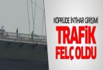 Köprüde intihar girişimi trafik felç