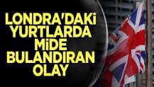 Londra'daki yurtlarda mide bulandıran olay