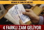 Memur ve emekli maaşına 4 ayrı zam oranı belirlenecek