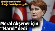 Meral Akşener için “Marul” dedi. Bir dönem en yakın olduğu ünlü siyasetçiydi...