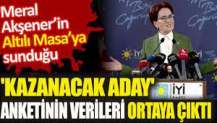 Meral Akşener’in altılı masaya sunduğu ‘kazanacak aday’ anketinin verileri ortaya çıktı