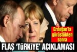 Merkel’den flaş Türkiye açıklaması