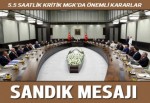 MGK toplantısı sona erdi