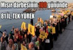 Mısır darbesinin 100. gününde 81 ilde protesto