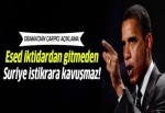 Obama: Esed iktidardan gitmeden Suriye istikrara kavuşmaz