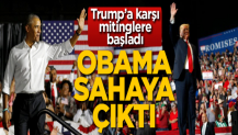 Obama sahaya çıktı! Trump'a karşı mitinglere başladı