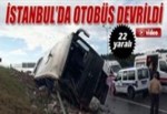 Otobüs devrildi: 22 yaralı var!