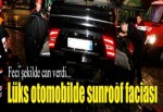 Otomobil takla attı, Sunroofa başı sıkışan kadın öldü