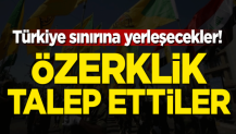 Özerklik talep ettiler! Türkiye sınırına yerleşecekler