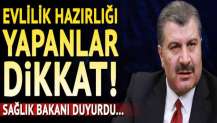 Sağlık Bakanı duyurdu! Evlilik hazırlığı yapanlar dikkat…