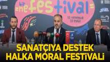 Sanatçıya destek halka moral festivali