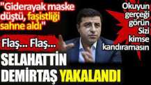 Selahattin Demirtaş yakalandı. "Giderayak maske düştü, faşistliği sahne aldı"