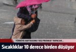 Sıcaklıklar 10 derece birden düşecek