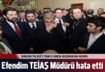 Taner Yıldız'ın Başbakan Davutoğlu ile telefon görüşmesi kameralara yansıdı