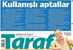 Taraf'tan AKP medyasına hakaret metni!