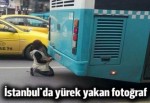 Tarlabaşı'nda egsoz dumanı ile ısınan kız...