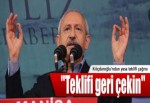 "Teklifi geri çekin"