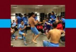 Trabzonspor'un soyunma odası coştu!