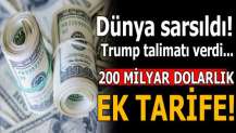 Trumptan Çine 200 milyar dolarlık ek gümrük vergisi