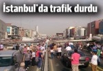 Üst geçit çöktü İstanbul trafiği durdu