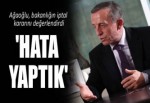 'Usul hatası yaptık'