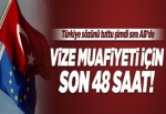 Vize serbestisi için kritik 48 saat.