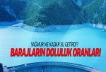 Yağışlar barajları ne kadar etkiledi!