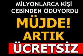 Tıbbi malzemeler artık ücretsiz!