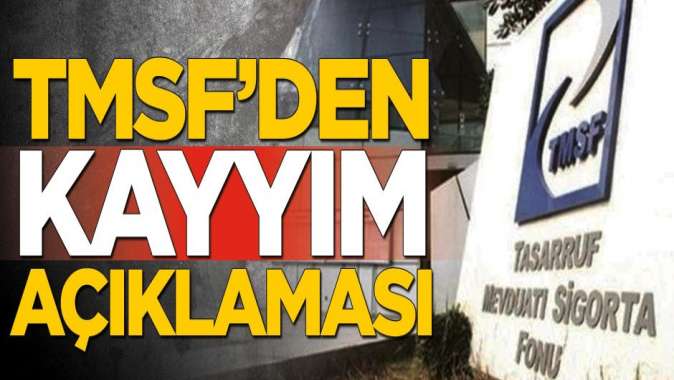 TMSFden sosyal medyadaki haberlere ilişkin kayyım açıklaması